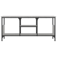 vidaXL TV Cabinet Grey Sonoma 100x35x45 cm Engineered Wood&Iron 4