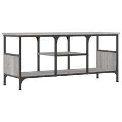 vidaXL TV Cabinet Grey Sonoma 100x35x45 cm Engineered Wood&Iron 6
