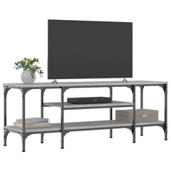 vidaXL TV Cabinet Grey Sonoma 121x35x45 cm Engineered Wood&Iron 3