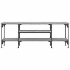 vidaXL TV Cabinet Grey Sonoma 121x35x45 cm Engineered Wood&Iron 4