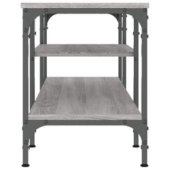 vidaXL TV Cabinet Grey Sonoma 121x35x45 cm Engineered Wood&Iron 5