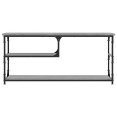 vidaXL TV Cabinet Grey Sonoma 103x38x46.5 cm Engineered Wood and Steel 4