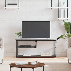 vidaXL TV Cabinet Grey Sonoma 103x38x46.5 cm Engineered Wood and Steel 1