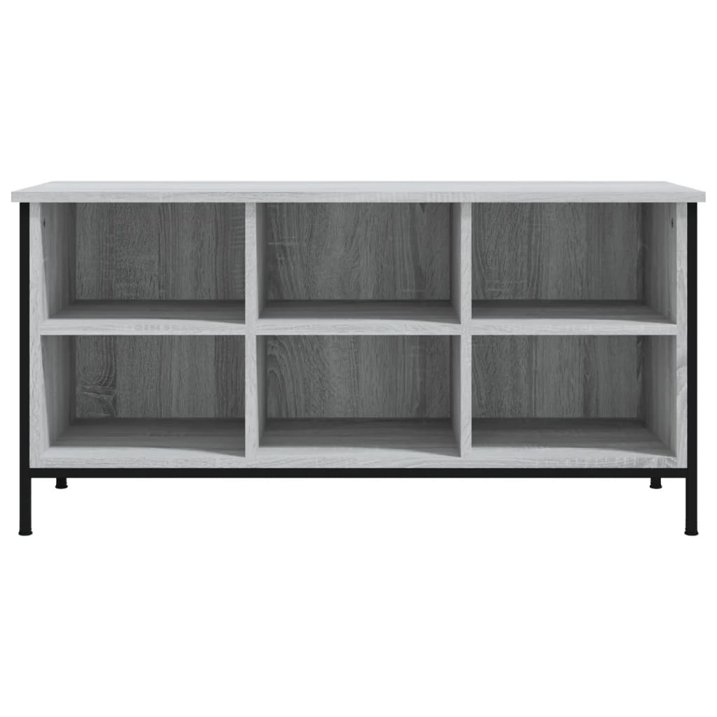 vidaXL Shoe Cabinet Grey Sonoma Holds up to 6 pairs of shoes 4