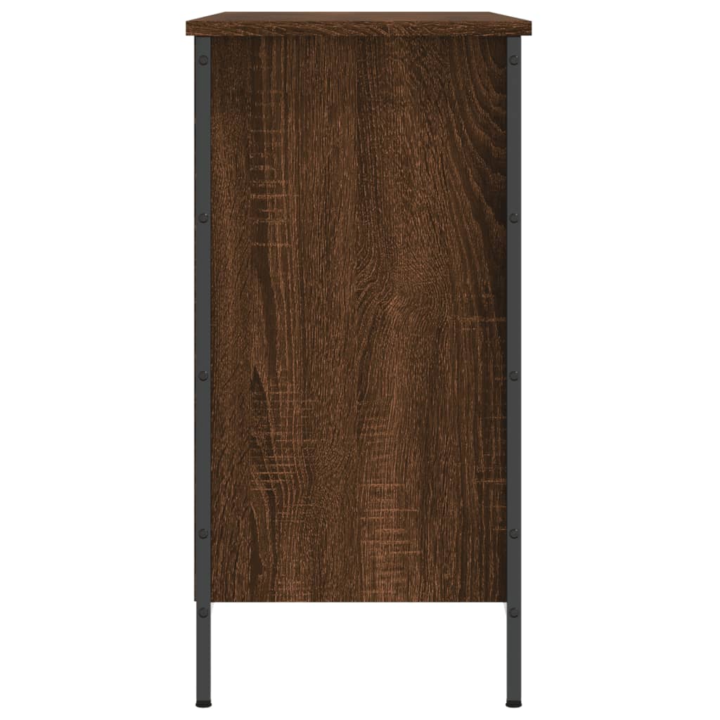 vidaXL Shoe Cabinet Brown Oak 9 compartments 5