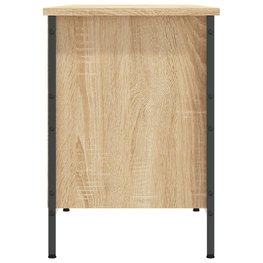 vidaXL Shoe Cabinet Sonoma Oak Stores up to 8 pairs of shoes 5
