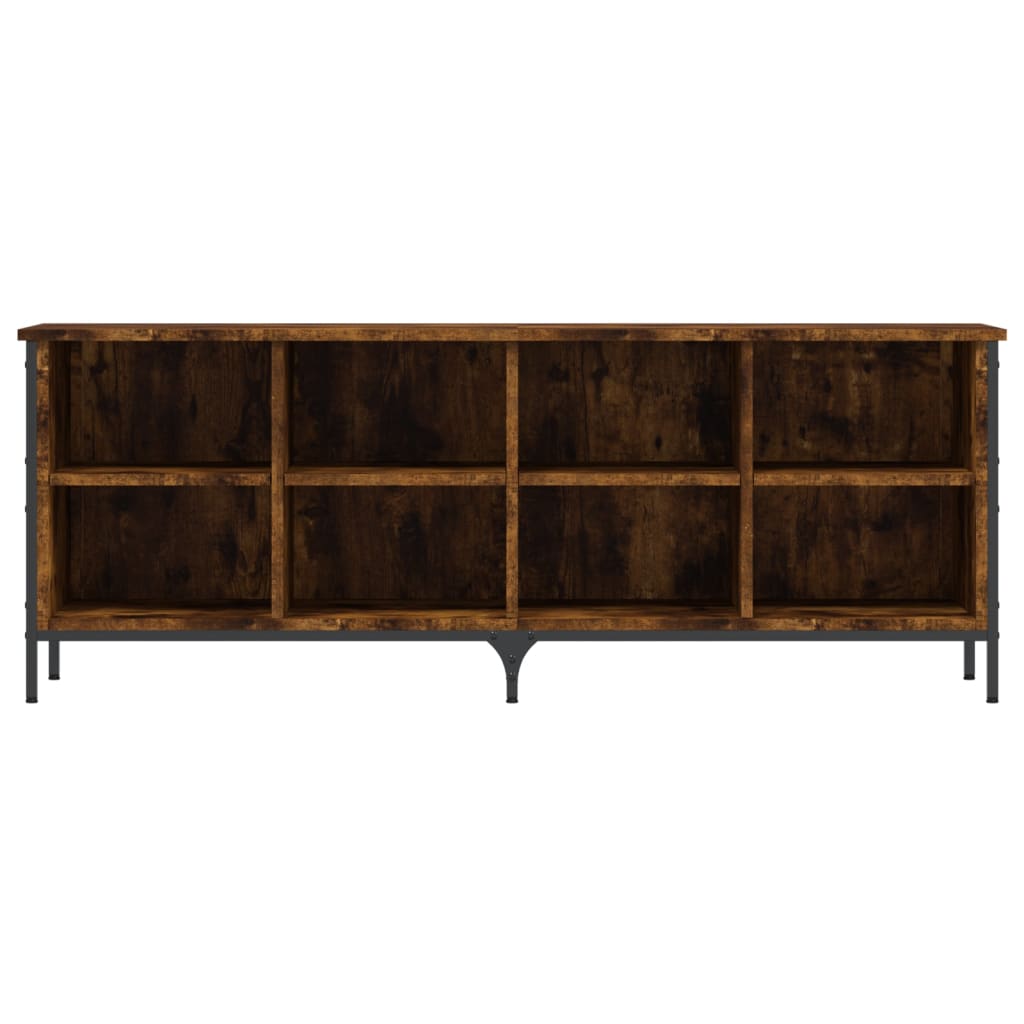 vidaXL Shoe Cabinet Smoked Oak 8 compartments 3