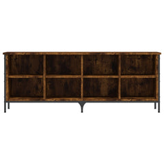 vidaXL Shoe Cabinet Smoked Oak 8 compartments 3