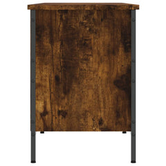 vidaXL Shoe Cabinet Smoked Oak 8 compartments 5