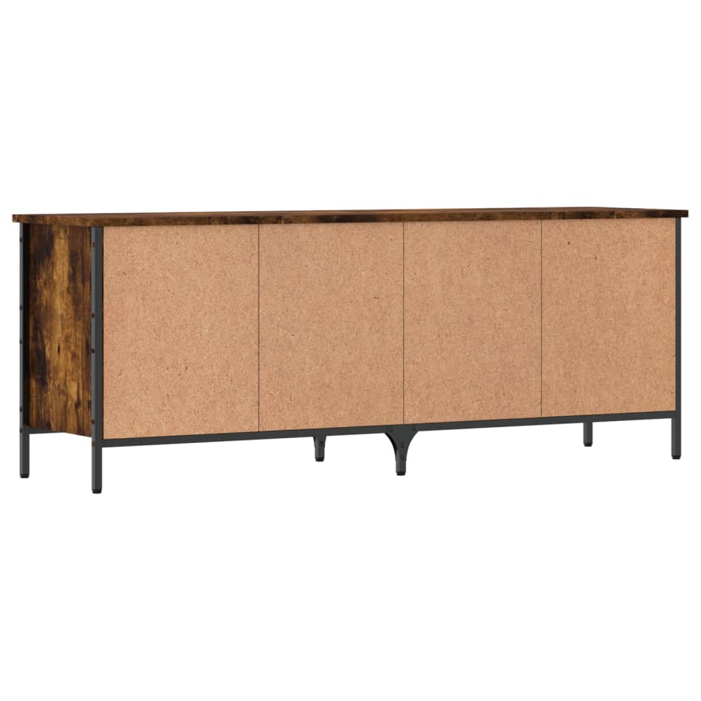 vidaXL Shoe Cabinet Smoked Oak 8 compartments 4