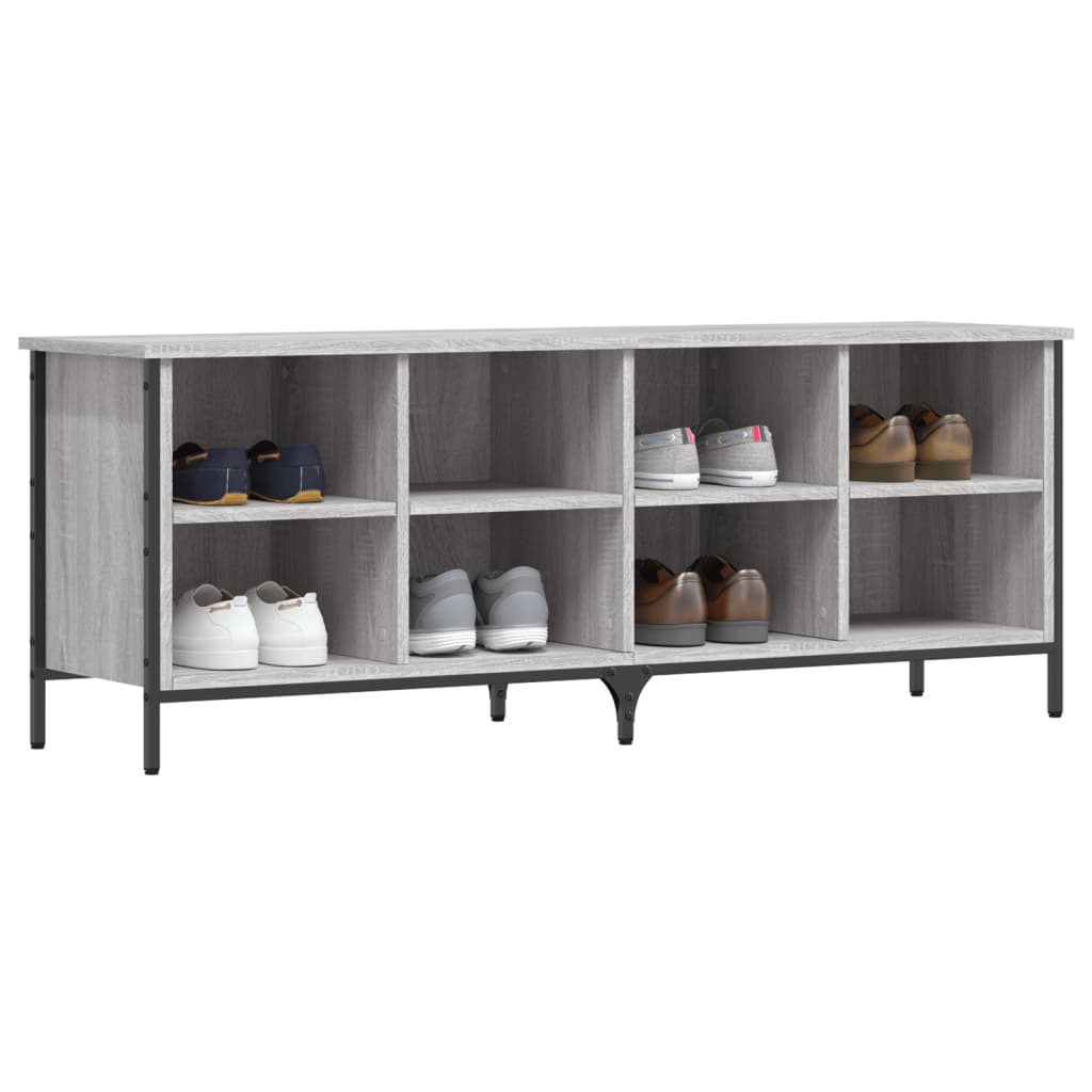 vidaXL Shoe Cabinet Grey Sonoma 8 pairs of shoes 6