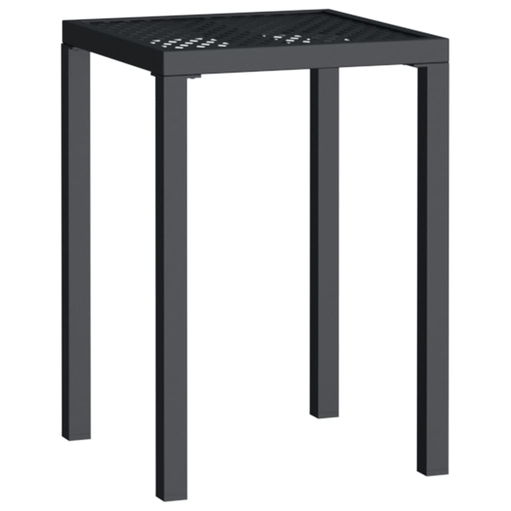 vidaXL Garden Table Anthracite 50x50x72 cm Steel 2