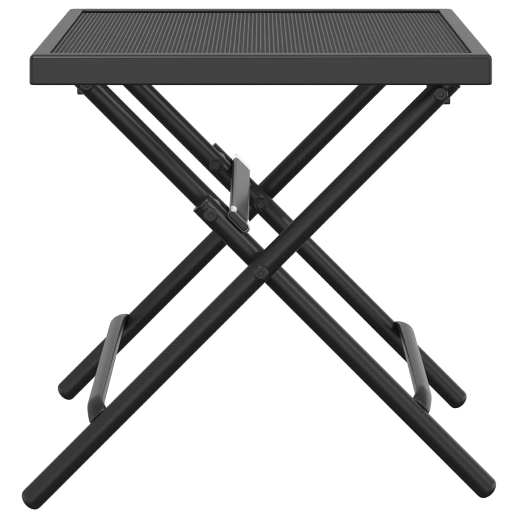 vidaXL Folding Garden Table Anthracite 38x38x38 cm Steel Mesh 4