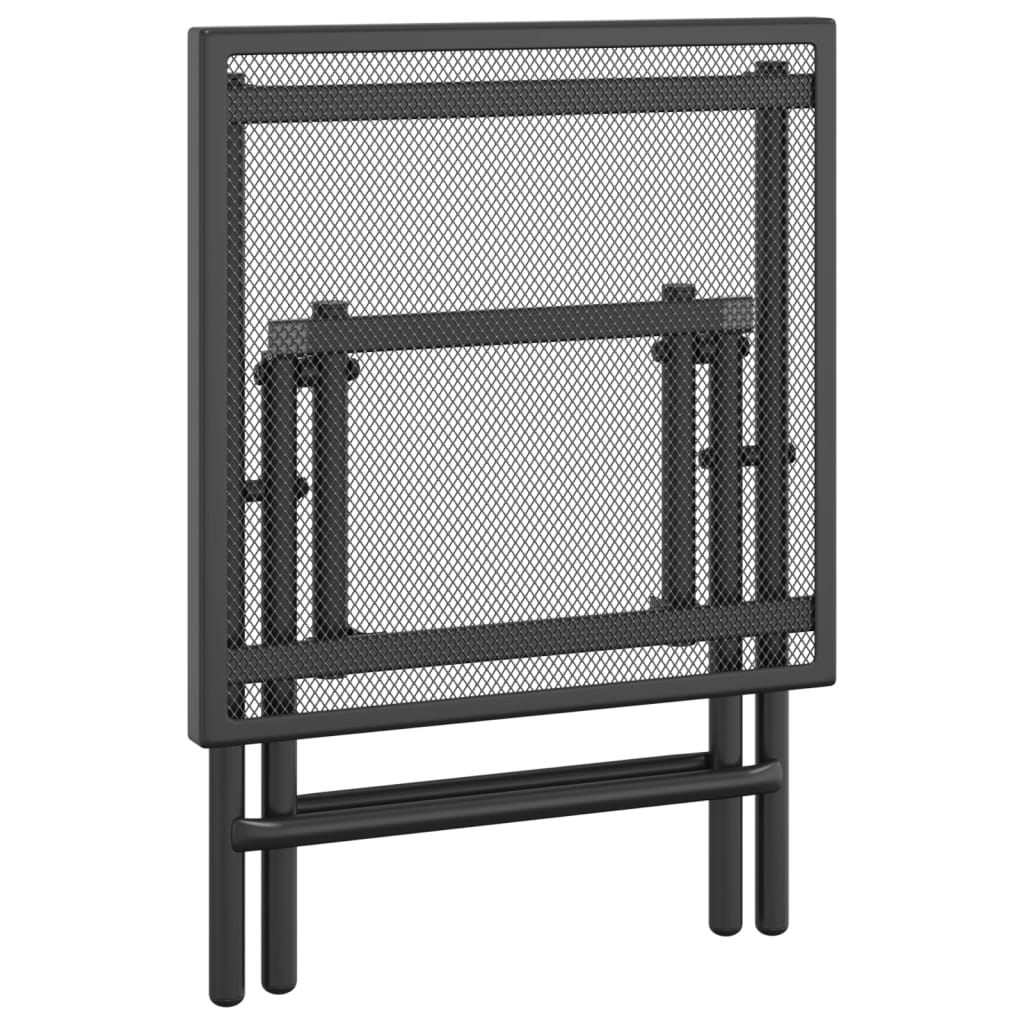 vidaXL Folding Garden Table Anthracite 38x38x38 cm Steel Mesh 6