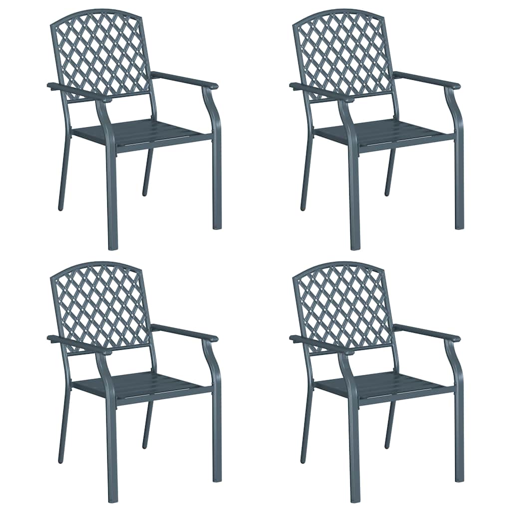 Garden Chair Steel Anthracite 4