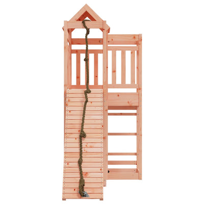 Playhouse with Climbing Wall Solid Wood Douglas