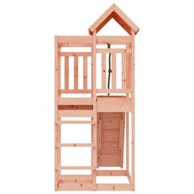 Playhouse with Climbing Wall Solid Wood Douglas