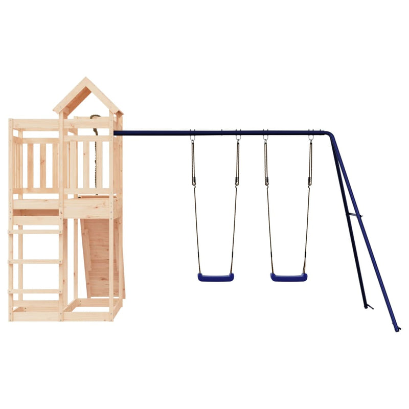 Outdoor Playset Solid Wood Pine