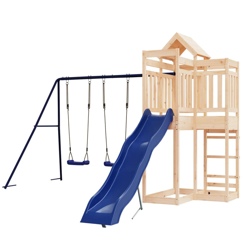 Outdoor Playset Solid Wood Pine