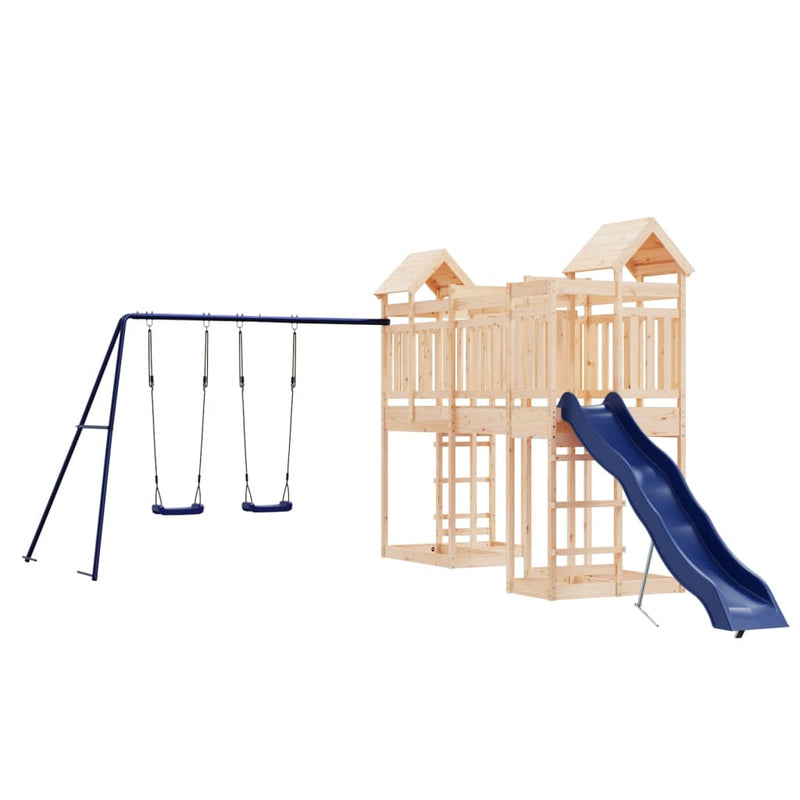 Outdoor Playset Solid Wood Pine