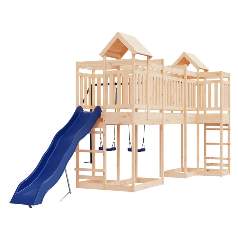 Outdoor Playset Solid Wood Pine