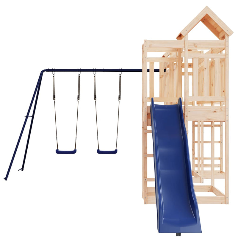 Outdoor Playset Solid Wood Pine