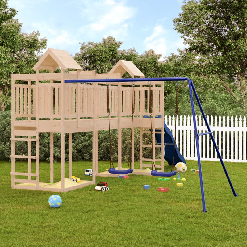 Outdoor Playset Solid Wood Pine