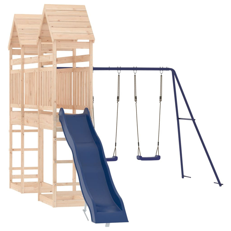 Outdoor Playset Solid Wood Pine