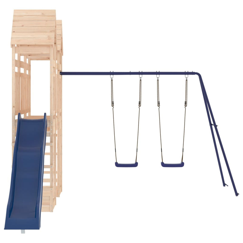 Outdoor Playset Solid Wood Pine