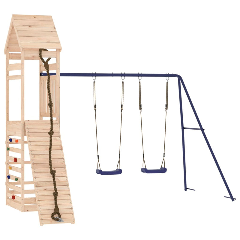 Outdoor Playset Solid Wood Pine