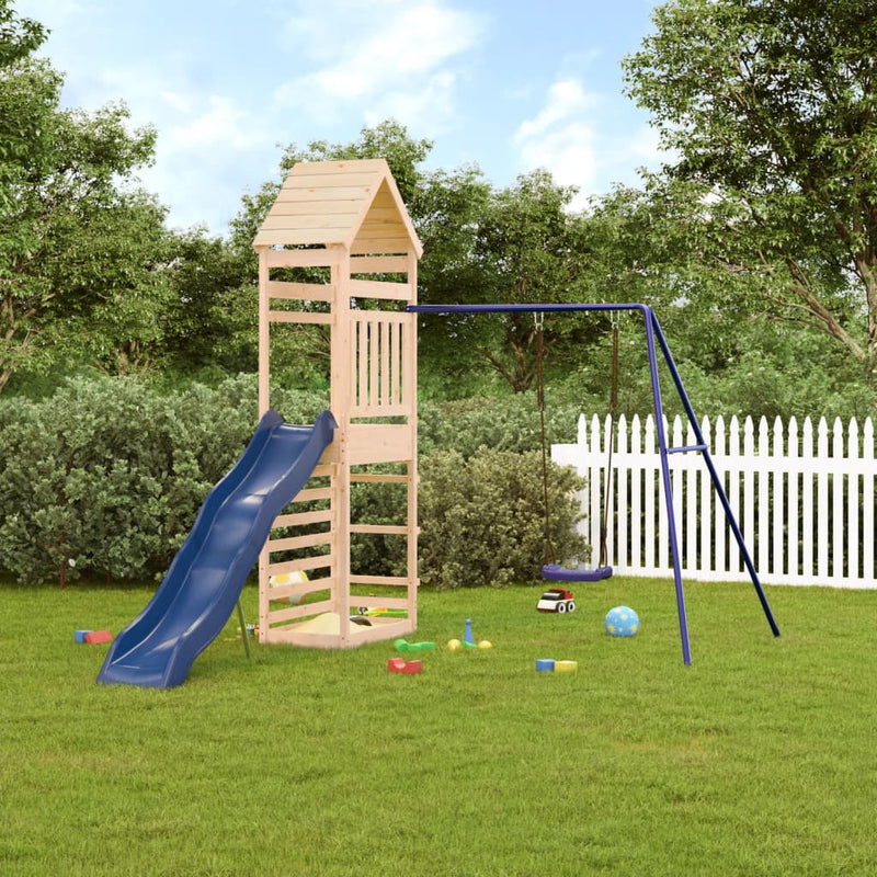 Outdoor Playset Solid Wood Pine