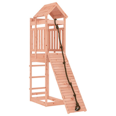 Playhouse with Climbing Wall Solid Wood Douglas