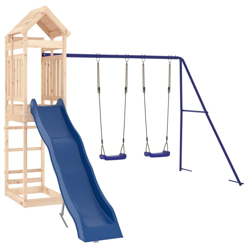 Outdoor Playset Solid Wood Pine