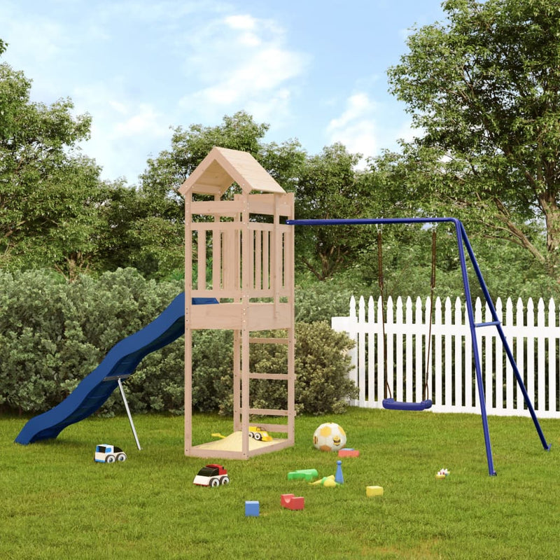 Outdoor Playset Solid Wood Pine