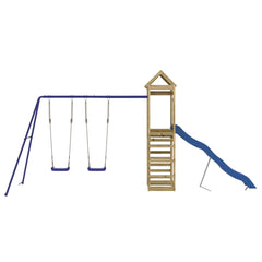 Outdoor Playset Solid Wood Pine Solid impregnated pinewood