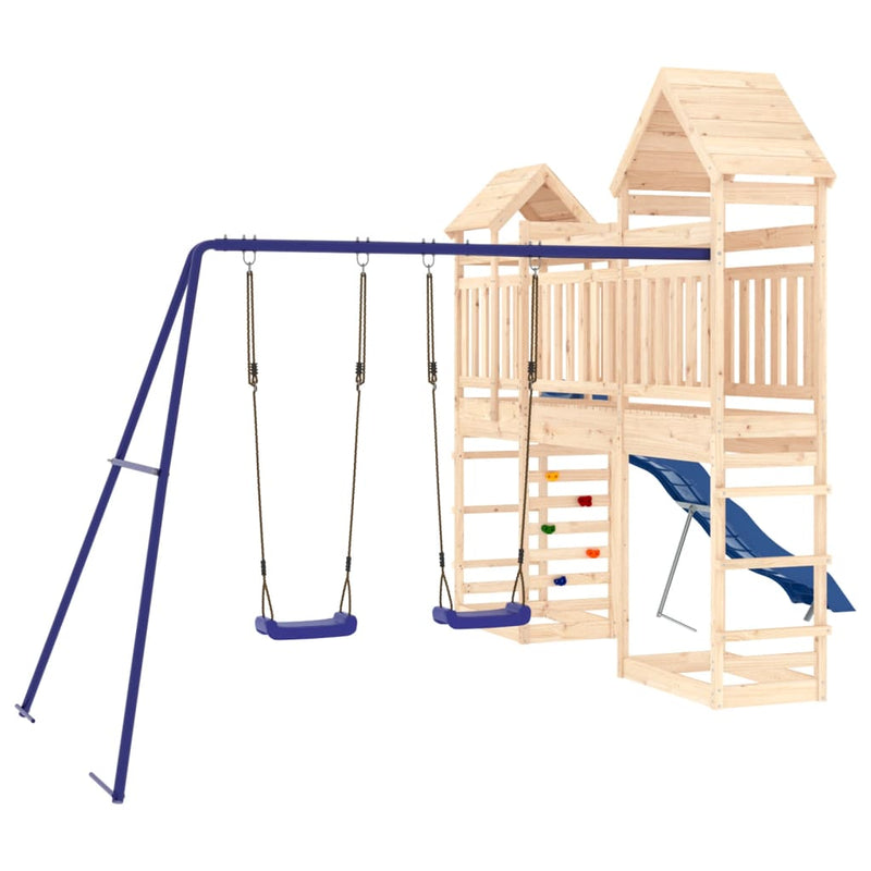 Outdoor Playset Solid Wood Pine