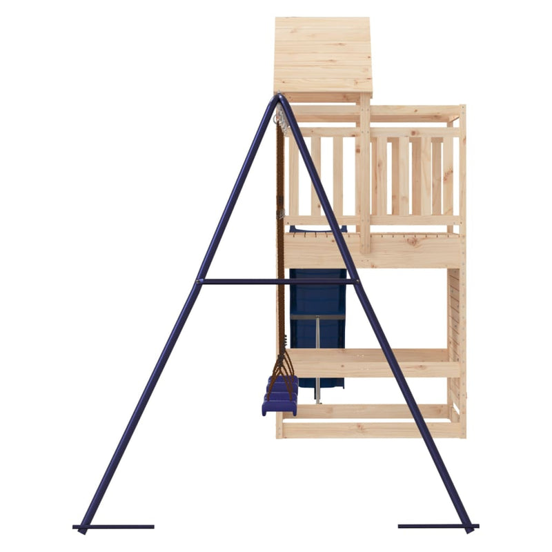 Outdoor Playset Solid Wood Pine