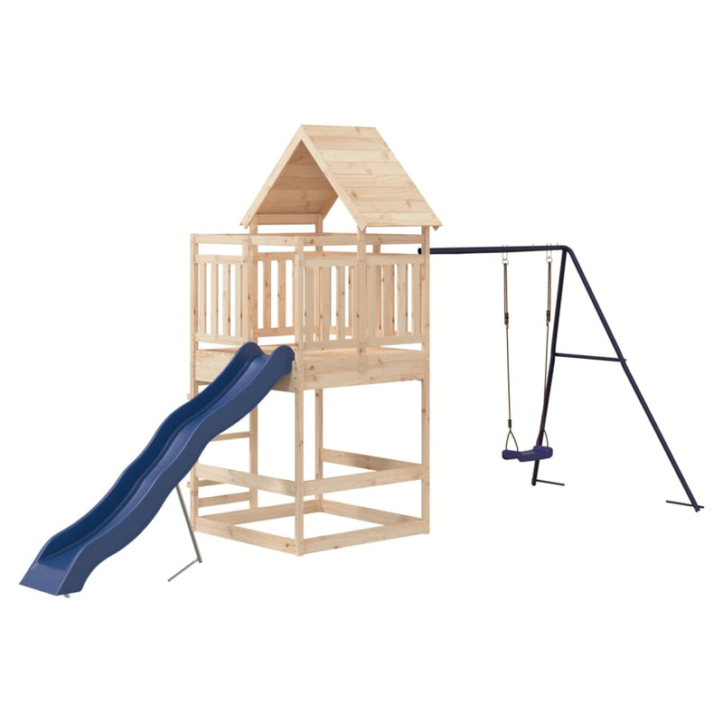 Outdoor Playset Solid Wood Pine