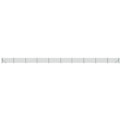 vidaXL Wire Mesh Fence with Flange Green 0.8x25 m 2