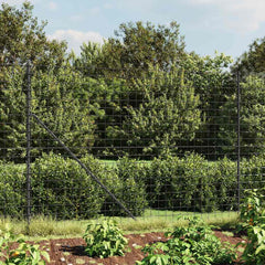vidaXL Wire Mesh Fence with Spike Anchors Anthracite 1.6x10 m 1