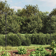 vidaXL Wire Mesh Fence with Flange Anthracite 1.4x10 m 1