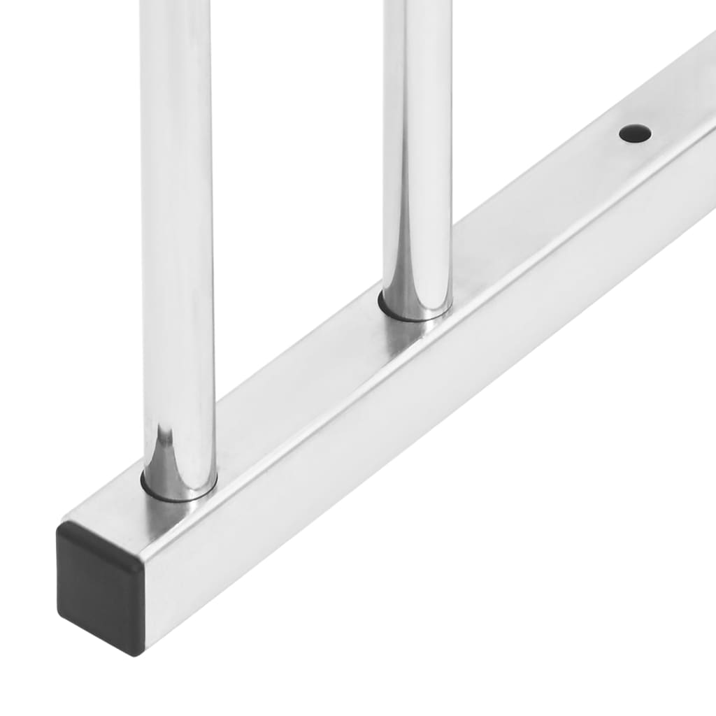 vidaXL Bike Rack for 5 Bikes Galvanised Steel 4