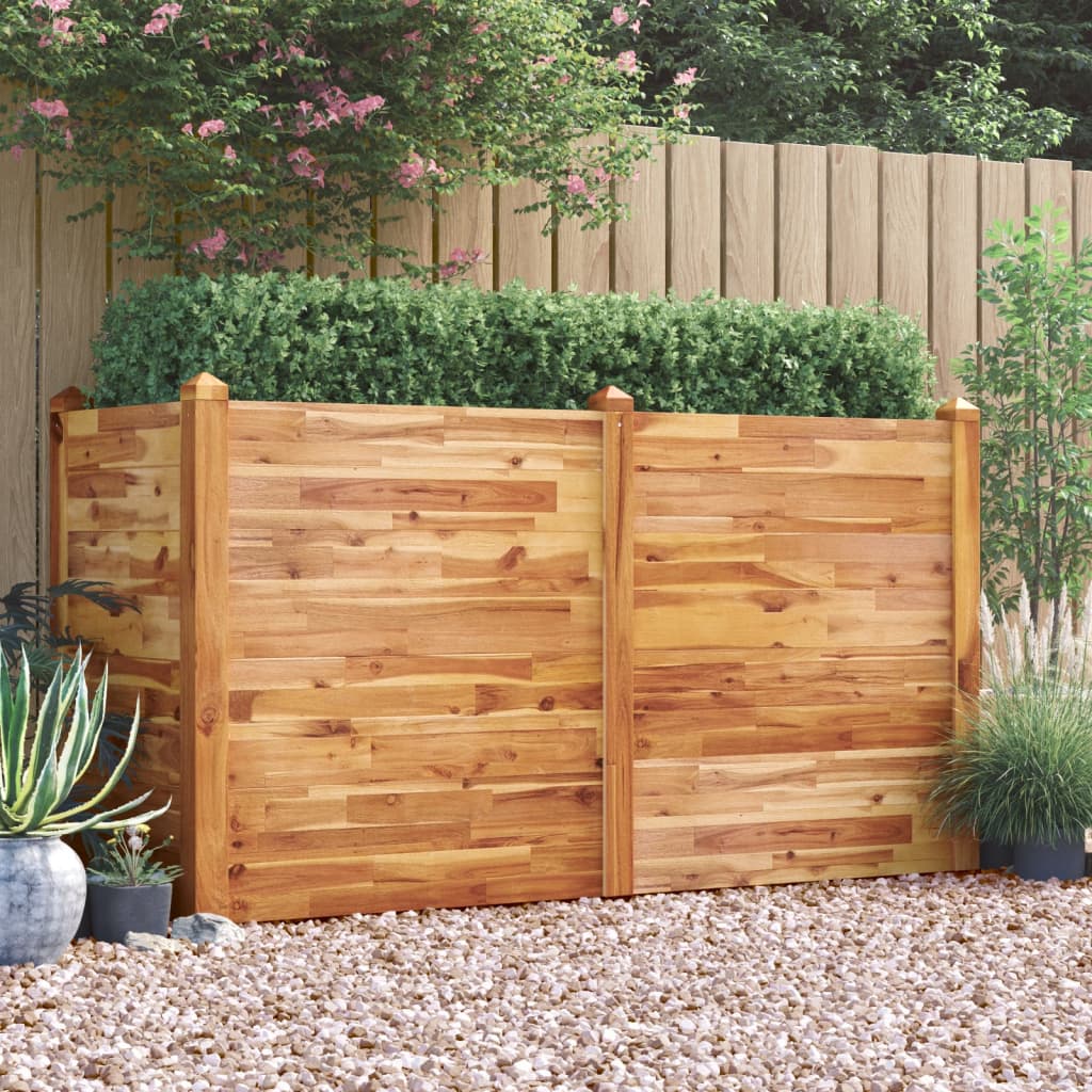 Garden Raised Bed Solid Acacia Wood 160 cm 60 cm