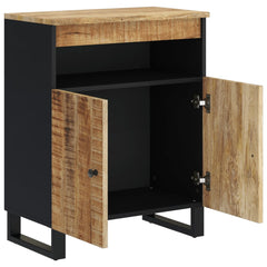 Sideboard with 2 Doors 60x33x75 cm Solid Wood Mango Light brown