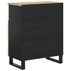 Sideboard with 2 Doors 60x33x75 cm Solid Wood Mango Light brown