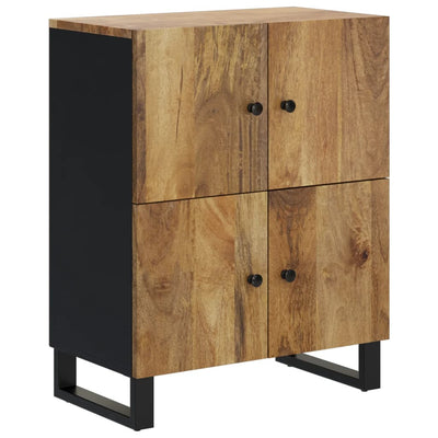 Sideboard with 4 Doors 60x33x75 cm Solid Wood Mango