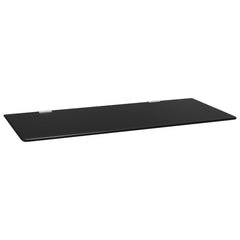 vidaXL Wall-mounted Urinal Privacy Screen Black 90x40 cm Tempered Glass 3