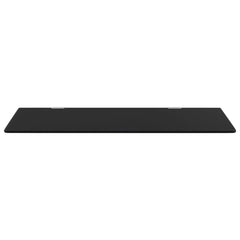 vidaXL Wall-mounted Urinal Privacy Screen Black 90x40 cm Tempered Glass 4
