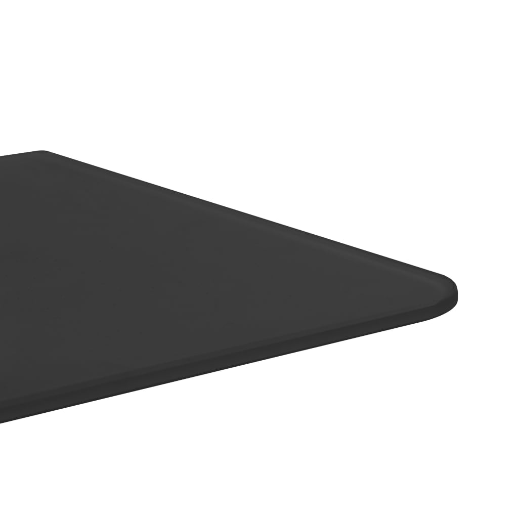 vidaXL Wall-mounted Urinal Privacy Screen Black 90x40 cm Tempered Glass 6