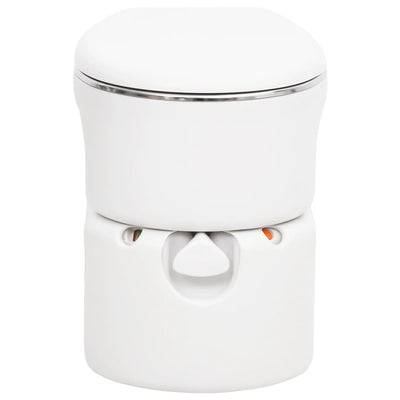 Integrated Camping Toilet White 24+17 L HDPE&Steel